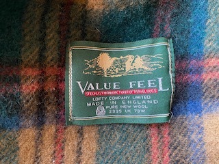 VALUE FEEL バリューフィール wool100% ブランケット　made in ENGLAND 美品_画像6