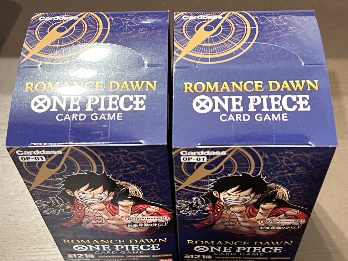 【送料無料！】ONE PIECEカードゲーム ROMANCE DAWN 2BOX BOX未開封　テープ付　ワンピースカードゲーム