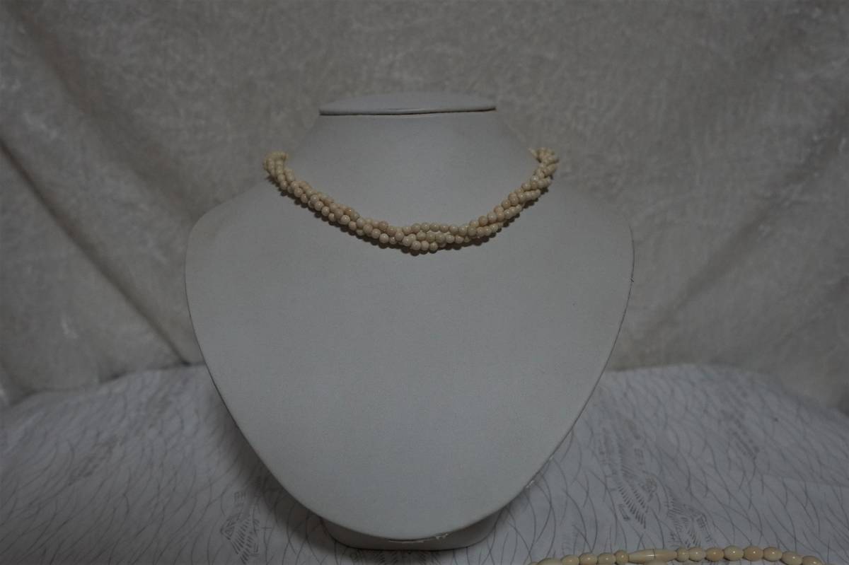 象牙風 ネックレス 大量 上品 美品 | www.sokoloffart.com