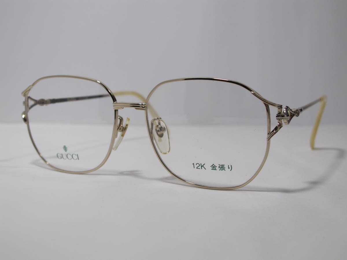 GUCCI ヴィンテージ メガネフレーム 12金張り 未使用 - library ...
