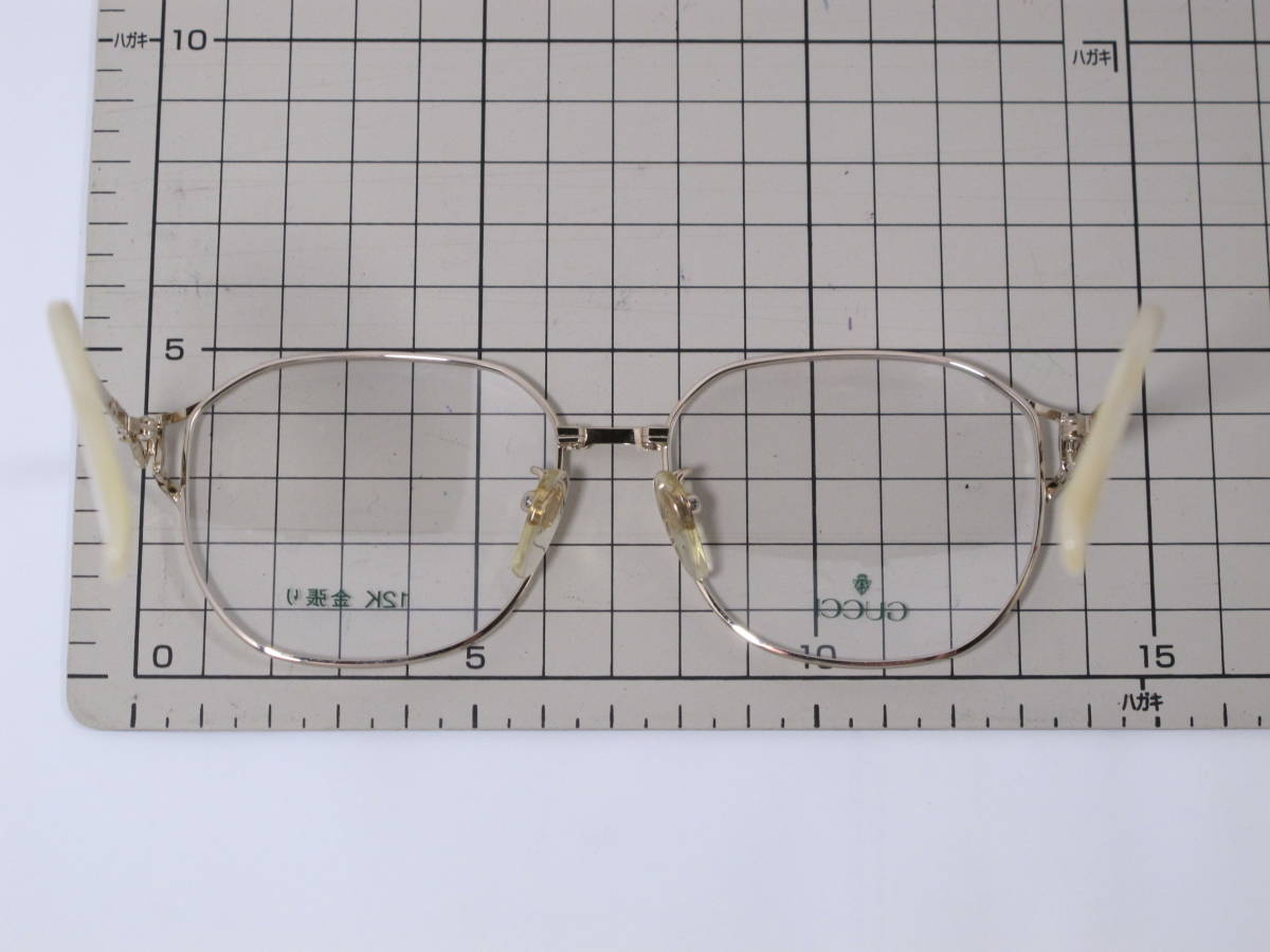 GUCCI ヴィンテージ メガネフレーム 12金張り 未使用 - library ...