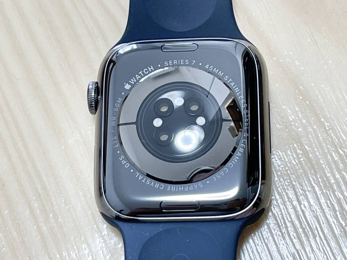Apple Watch Series7 45mm GPS+Cellularモデル ステンレス 美品 MNAX3J