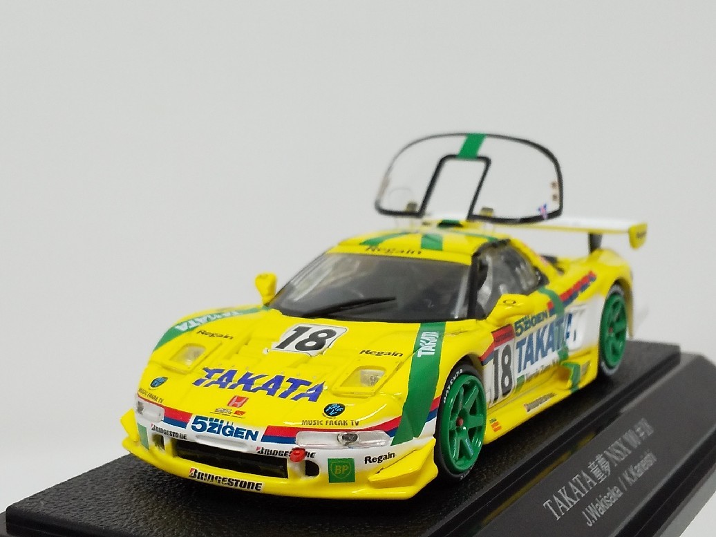 ■ SPIRIT by NIKKOスピリットbyニッコー 1/43 GT43018 TAKATA 童夢 NSX ’00 #18 (HONDA NSX JGTC モデル) ホンダ レーシングミニカー_画像2