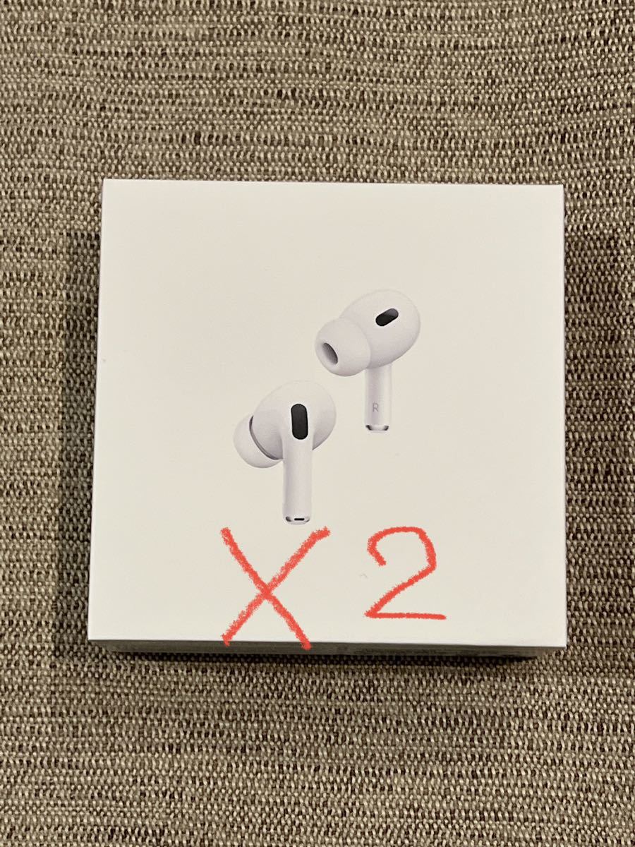 新品未開封 AirPods Pro第2世代 2台セットApple Bluetoothイヤホン