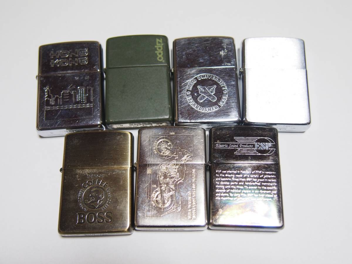 ZIPPOジッポー 色々7個まとめて USEDジャンク品 www.stomaservice.uz