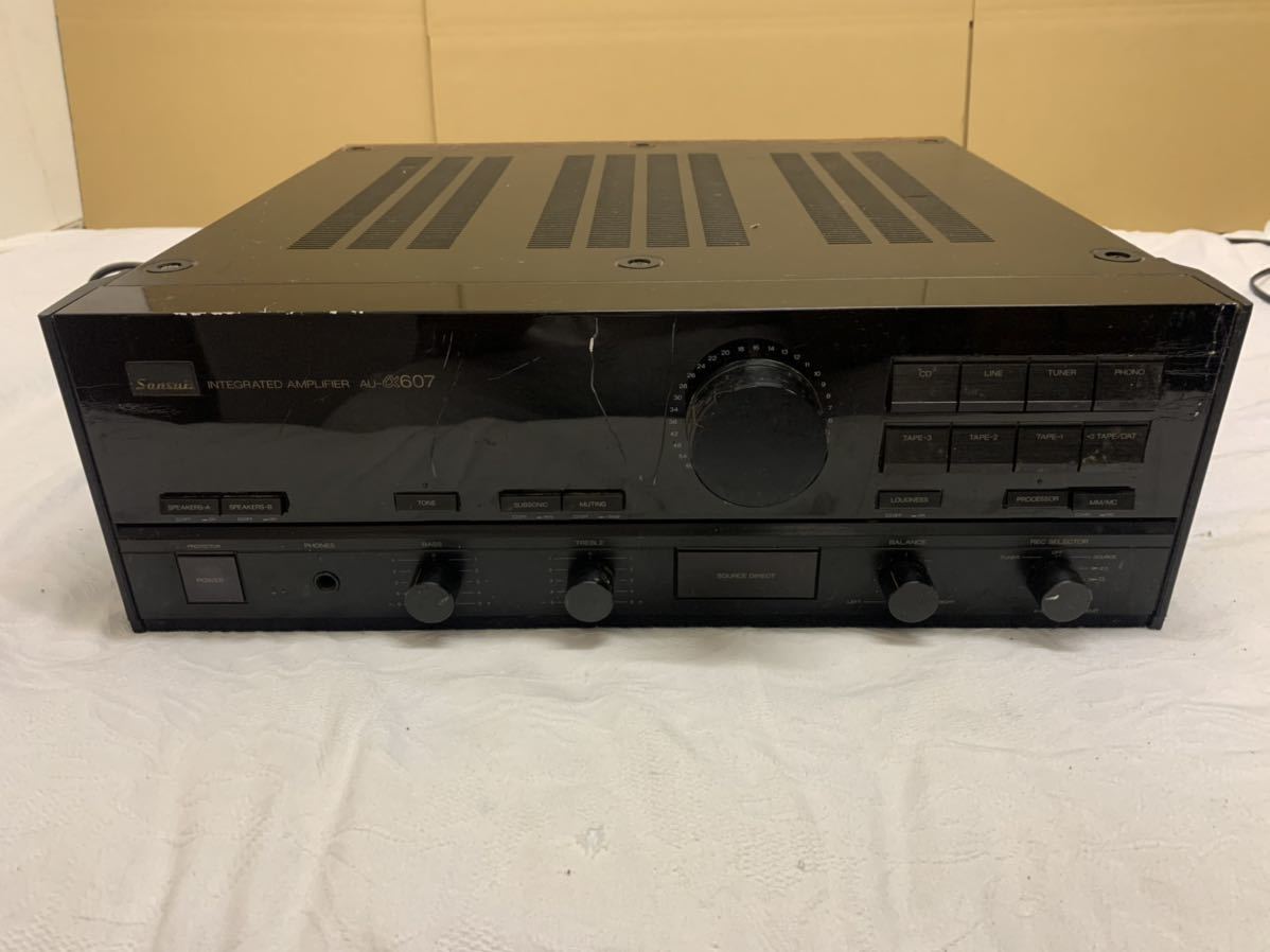 SANSUI AU-a607プリメインアンプ 通電確認済み ジャンク