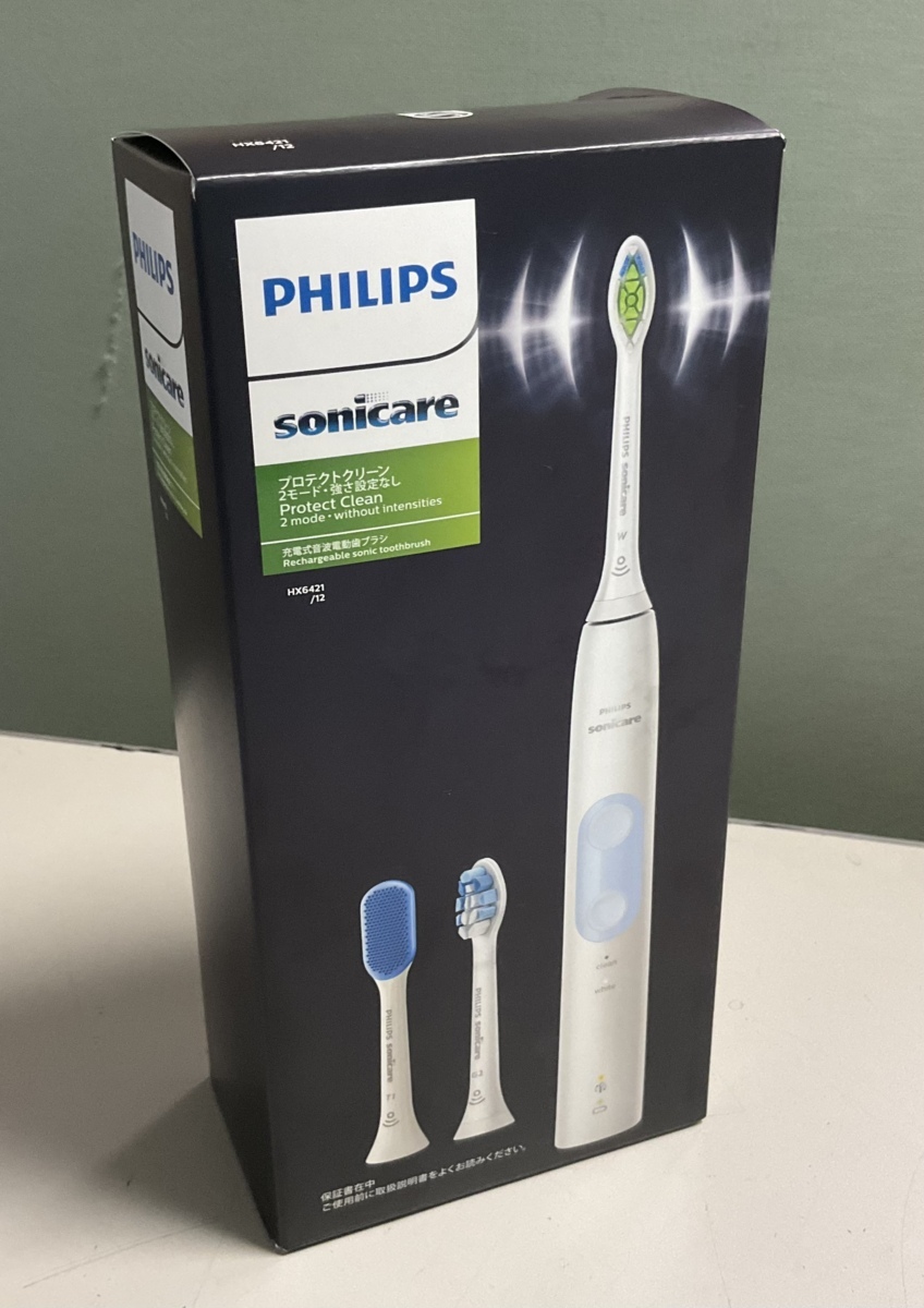 【RKGKE】１円～PHILIPS 電動歯ブラシ ソニッケアー プロテクトクリーン ＜プラス＞ HX6421/12 新品_画像1