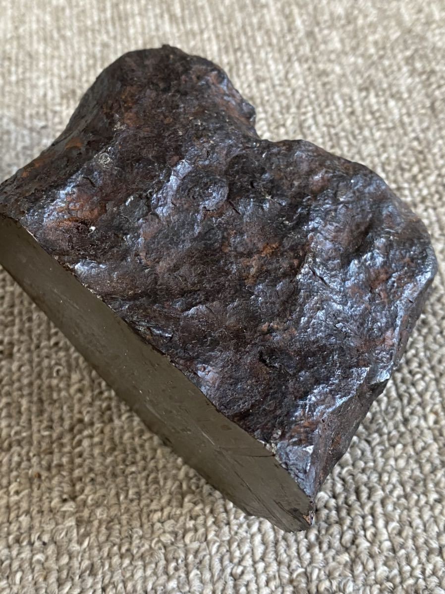 2kg large rare cosmos power aru Thai meteorite iron meteorite high quality meteorite .. better fortune .. work .up luck with money up iron meteorite leather attaching 