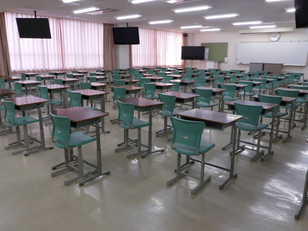 AS ホウトウ 学生机RX2型 学校机 椅子10台セット 高さ調節可能 学習塾 ...