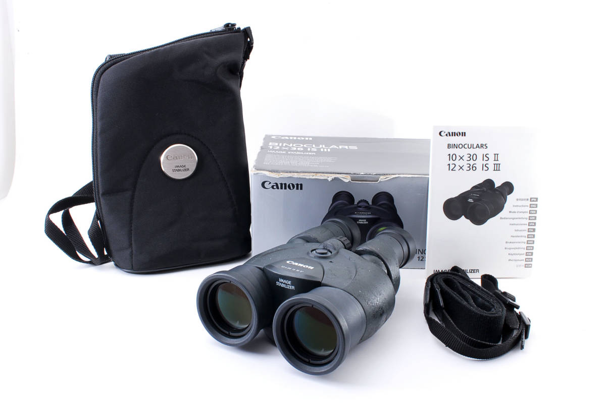 35％OFF】 III IS 12x36 BINOCULARS Canon ☆実用品☆ キヤノン #6352