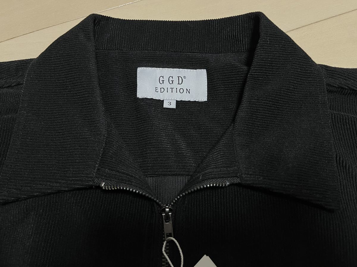 ◆新品タグ付き◆GGD EDITION シャツジャケット ブルゾン ブラック ３サイズ_画像6
