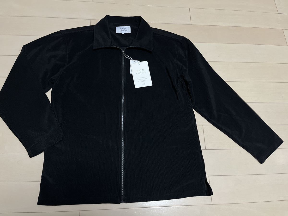 ◆新品タグ付き◆GGD EDITION シャツジャケット ブルゾン ブラック ３サイズ_画像1