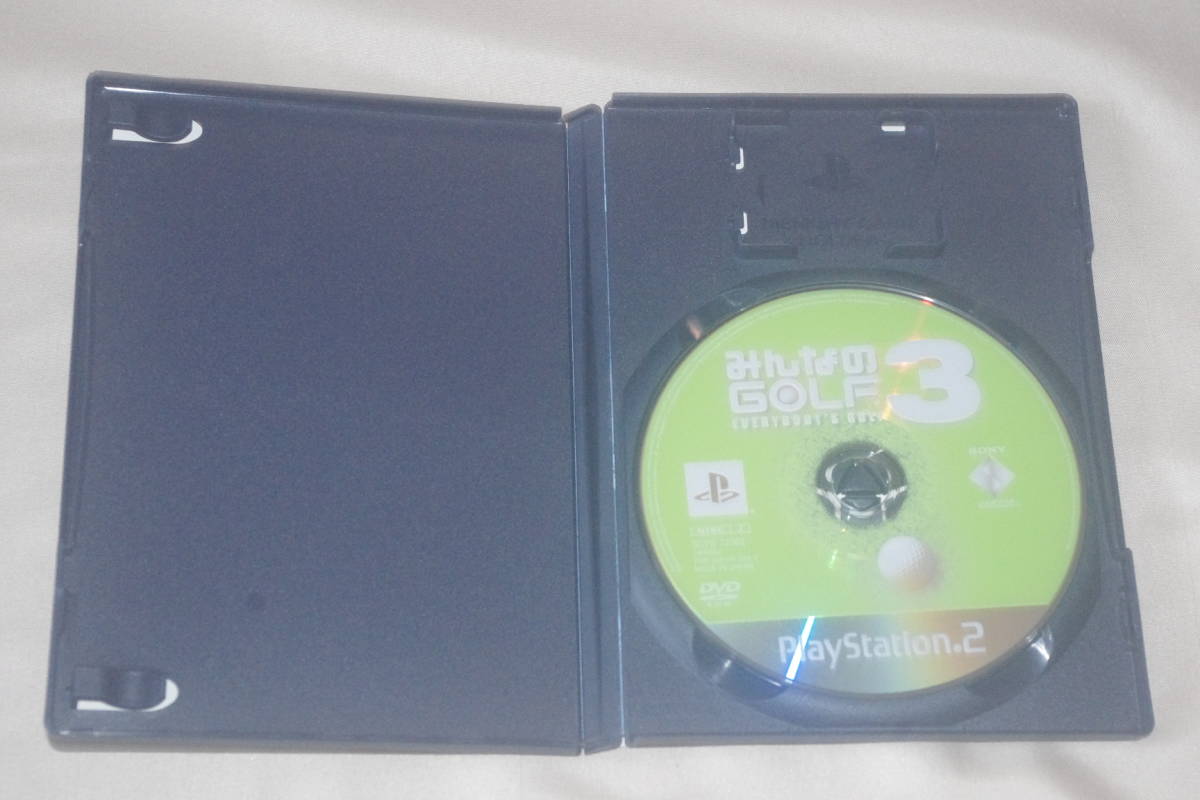 ▲PS2　みんなのGOLF3【MEGA HITS】【解説書なし】