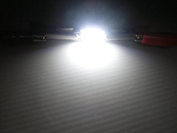 LED 激白発光 T10×36/37 COB 12v車専用 室内灯に　メール便送料無料/6_画像3