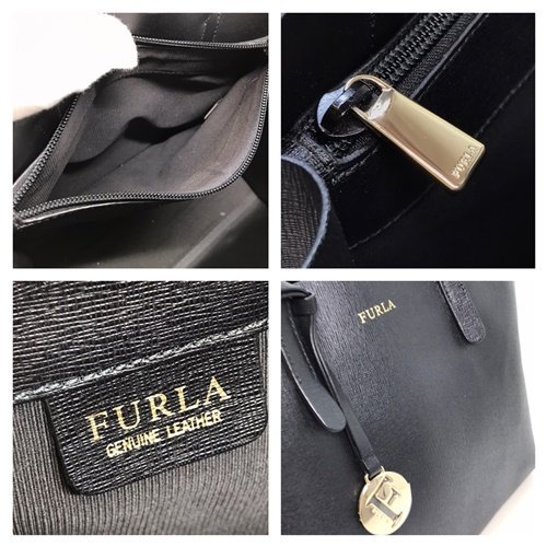 美品! FURLA フルラ トートバッグ ハンドバッグ 黒 ブラック 67240