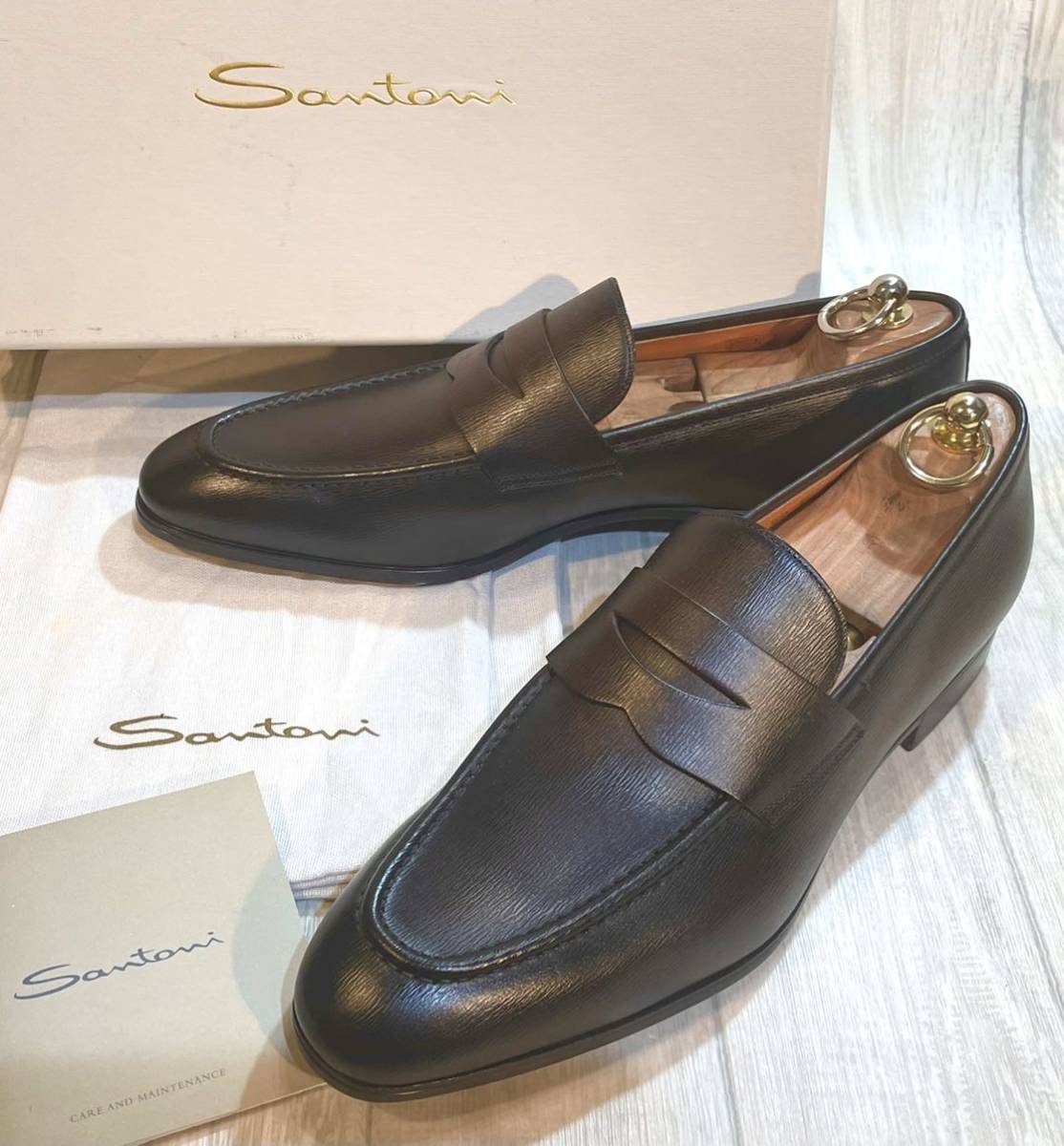 高質で安価 【未使用】Santoni サントーニ◆27cm 焦茶 メンズ ドレスシューズ ビジネス 本革 レザー 革靴 モカシン 9.5D◆ITALY製◆コインローファー 27.0cm 高質で安価 【未使用】Santoni サントーニ◆27cm 焦茶 メンズ ドレスシューズ ビジネス 本革 レザー 革靴 モカシン 9.5D◆ITALY製◆コインローファー 27.0cm