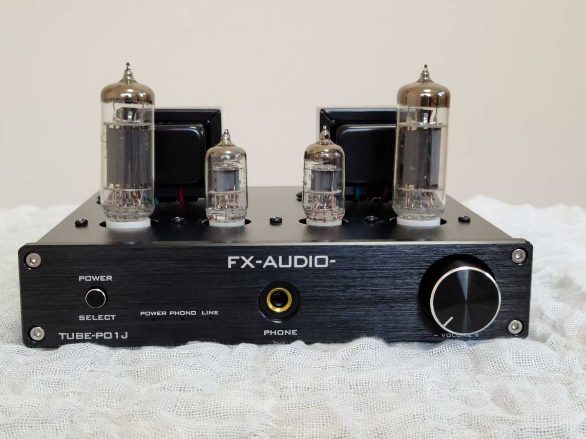 FX-AUDIO TUBE-P01J[ブラック]【チューニングモデル】シングルエンド純A級 真空管プリメインアンプ 