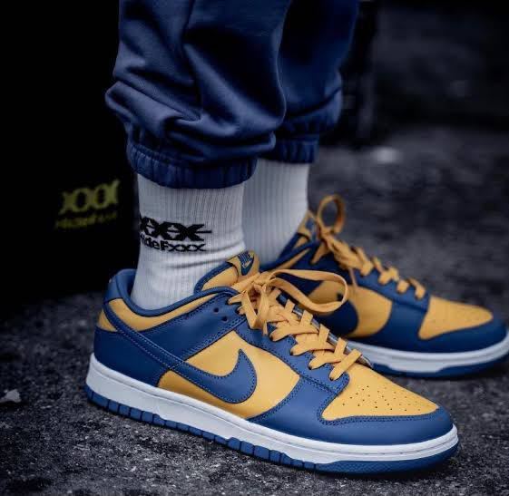 28 5cm Nike Dunk Low Blue Jay and University Gold UCLA ナイキ