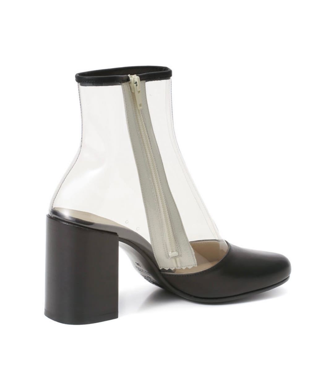 新品箱付き7万円!MM6 Maison Margiela*クリア切替ブーツ 38
