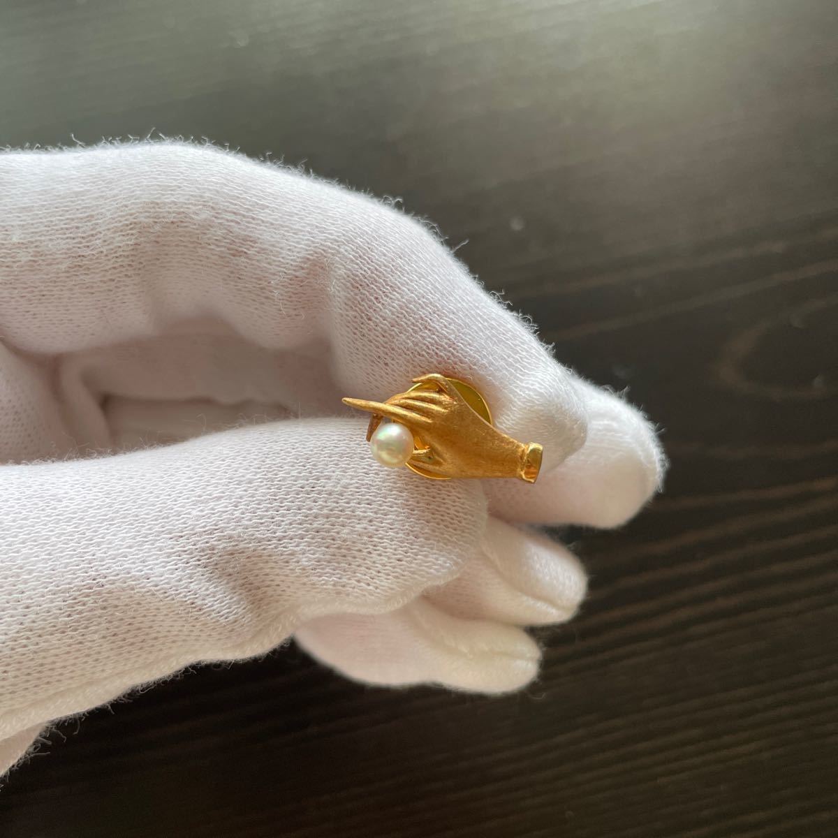 K18 刻印あり 金 ブローチ 真珠 アクセサリー レトロ 希少 K18 刻印あり 金 ブローチ 真珠 アクセサリー レトロ 希少