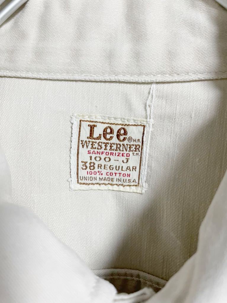 60s Lee WESTERNER 100-J Gジャン トラッカージャケット ウエス 在庫あり送料無料 size38 70年代 WESTERNER Lee Gジャン/デニムジャケット
