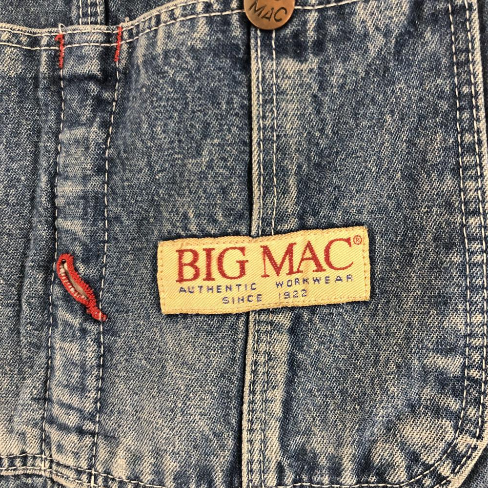 【中古】80s BIG MAC デニムオーバーオール メンズ ブルー ヴィンテージ コットン ビッグ マック[240017515194]_画像6