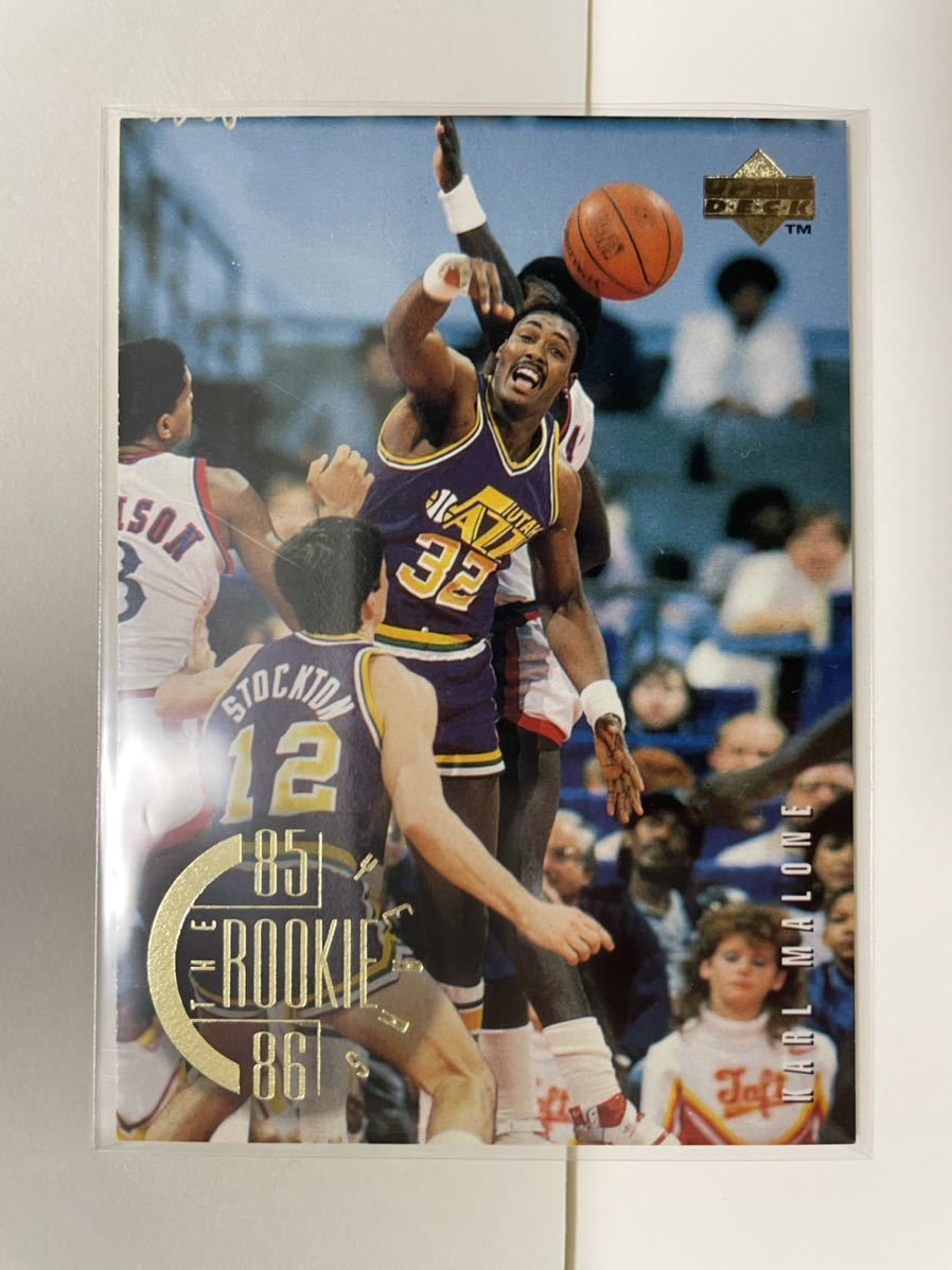 NBAカード　カール・マローン(＆ストックトン)　KARL MALONE THE ROOKIE YEARS 85 86 UPPER DECK 1995【ROOKIE カード】