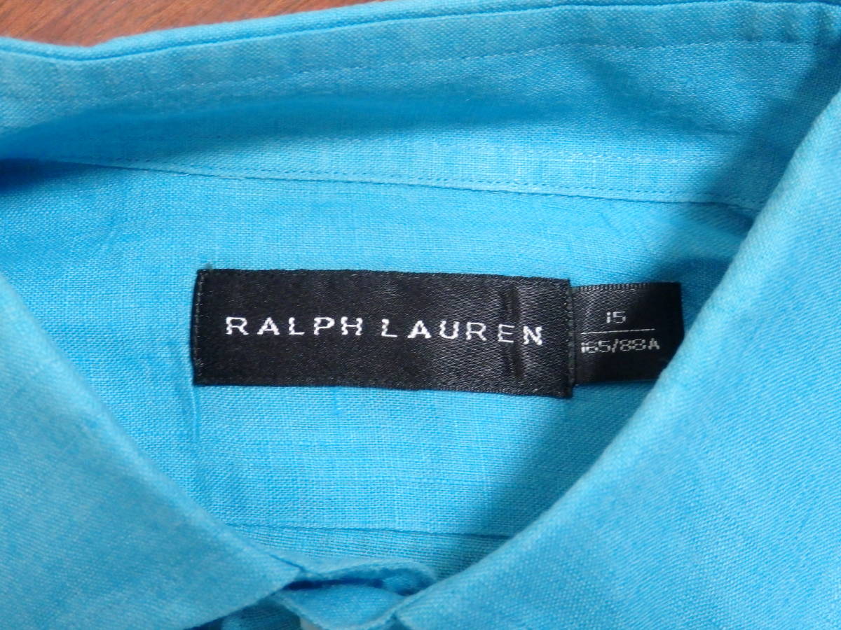 ラルフ ローレン ブラックレーベル RALPH LAUREN 長袖 シャツ ブルー 15 11686 ZZOTZOKK_画像5