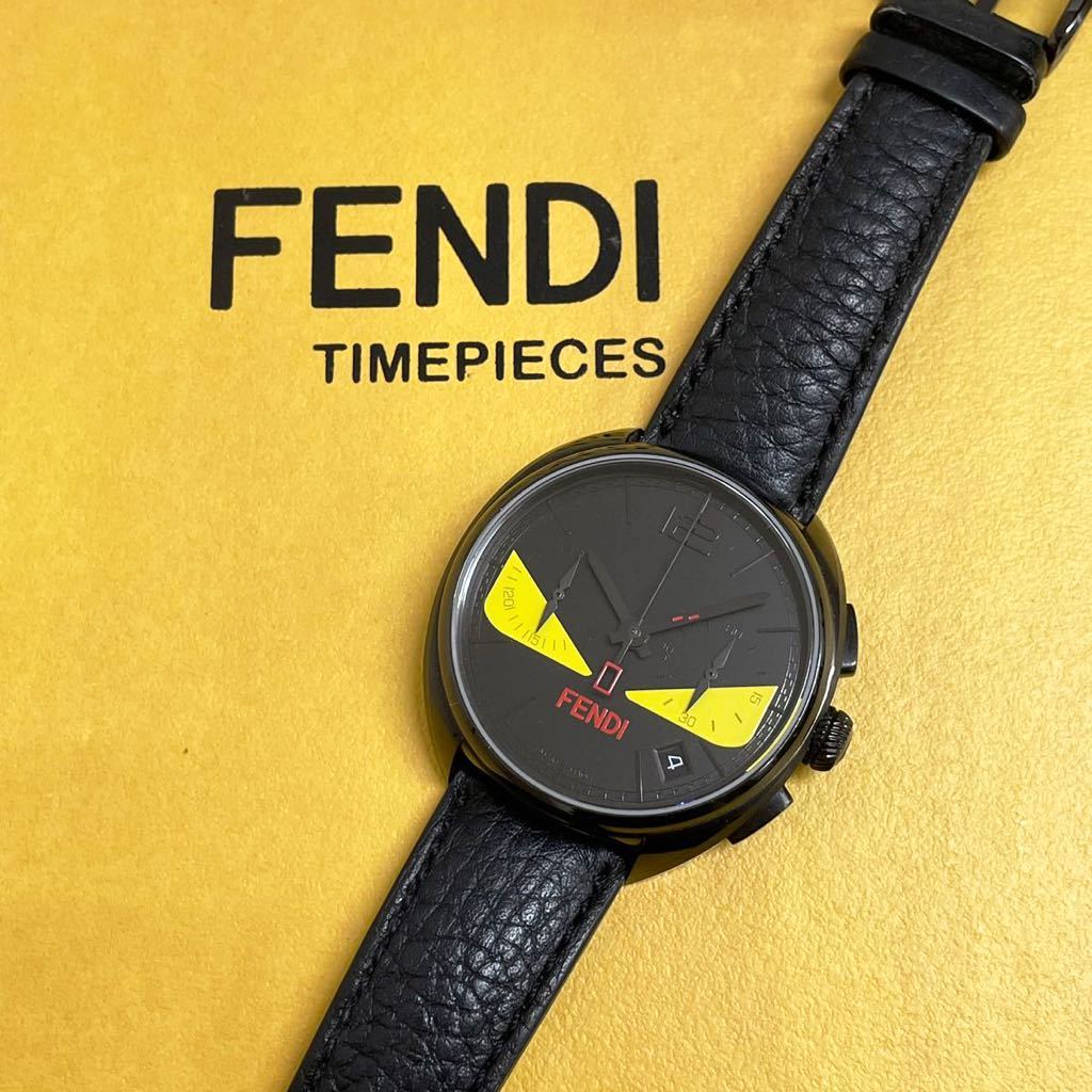 FENDI フェンディ モンスター バグズ クロノグラフ メンズ 腕時計