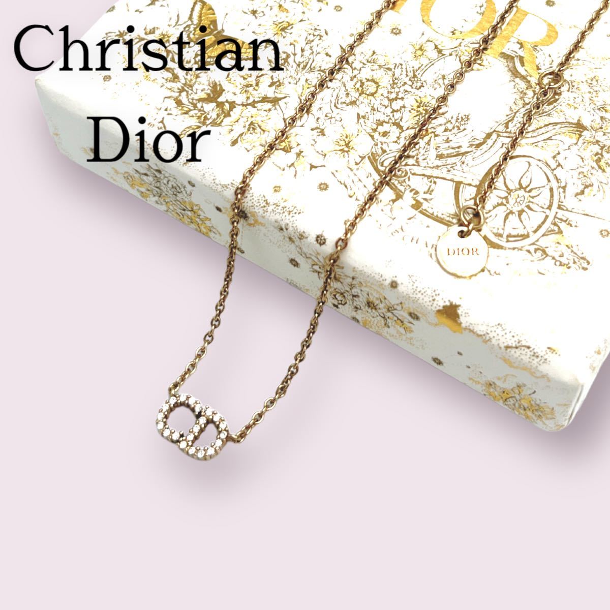 Christian Dior【人気】ネックレス イヤリング セット箱付 ライン