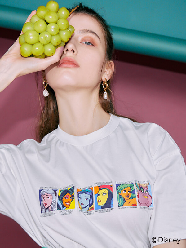 エイミーイストワール ディズニーコラボ カラーフェイスTシャツ エイミーイストワール ディズニーコラボ カラーフェイスTシャツ
