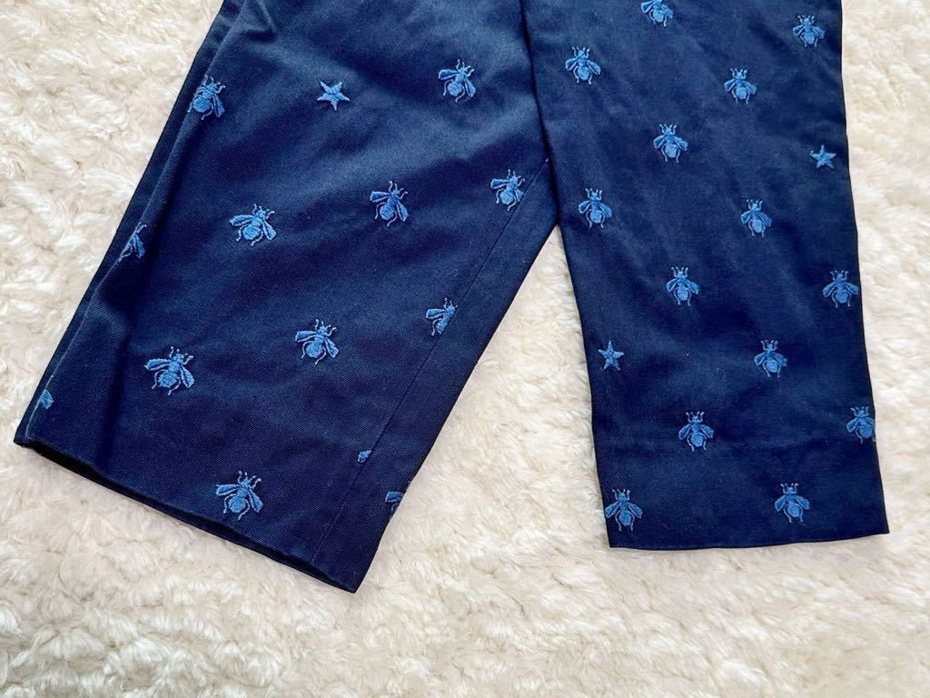  популярный * GUCCI Gucci хлопок брюки Be вышивка общий рисунок темно-синий мужской Be Star 473067