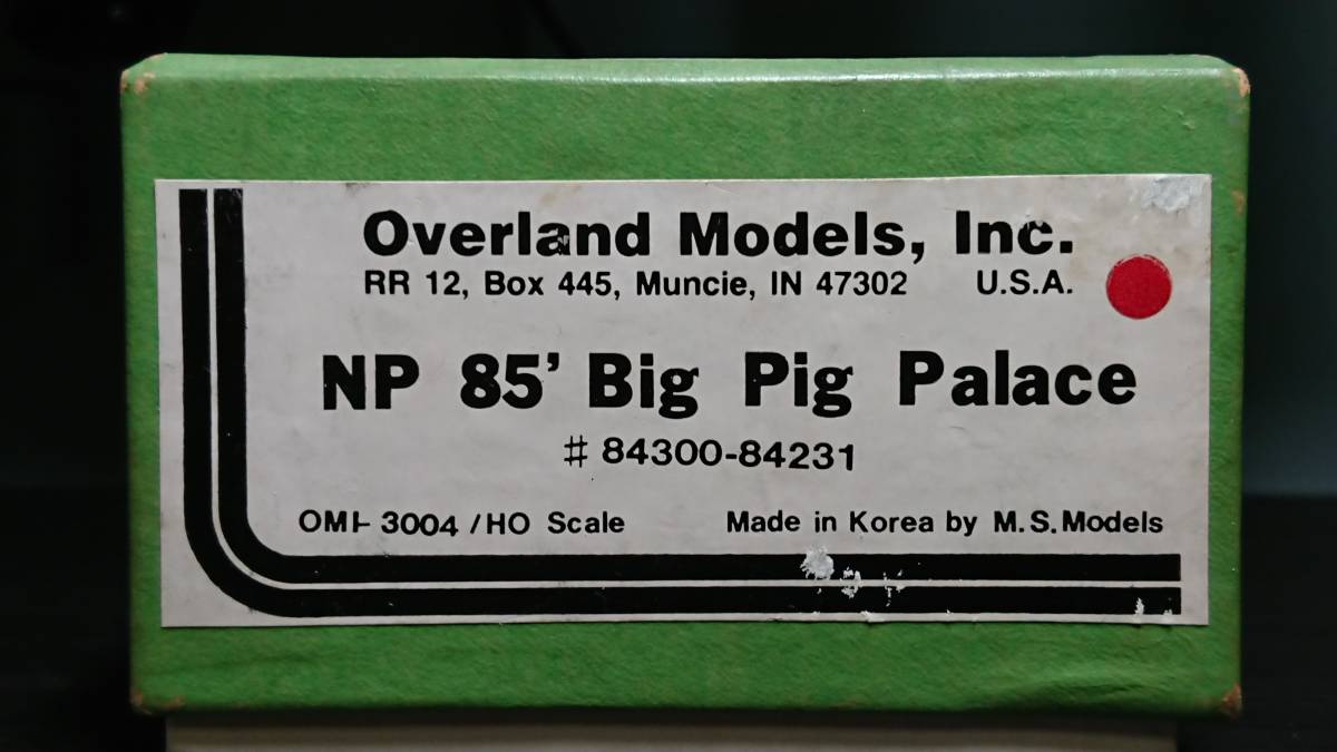 OMI オーバーランド NORTHERN PACIFIC NP BIG PIG PALACE 大型家畜車 アメリカ型 ブラス