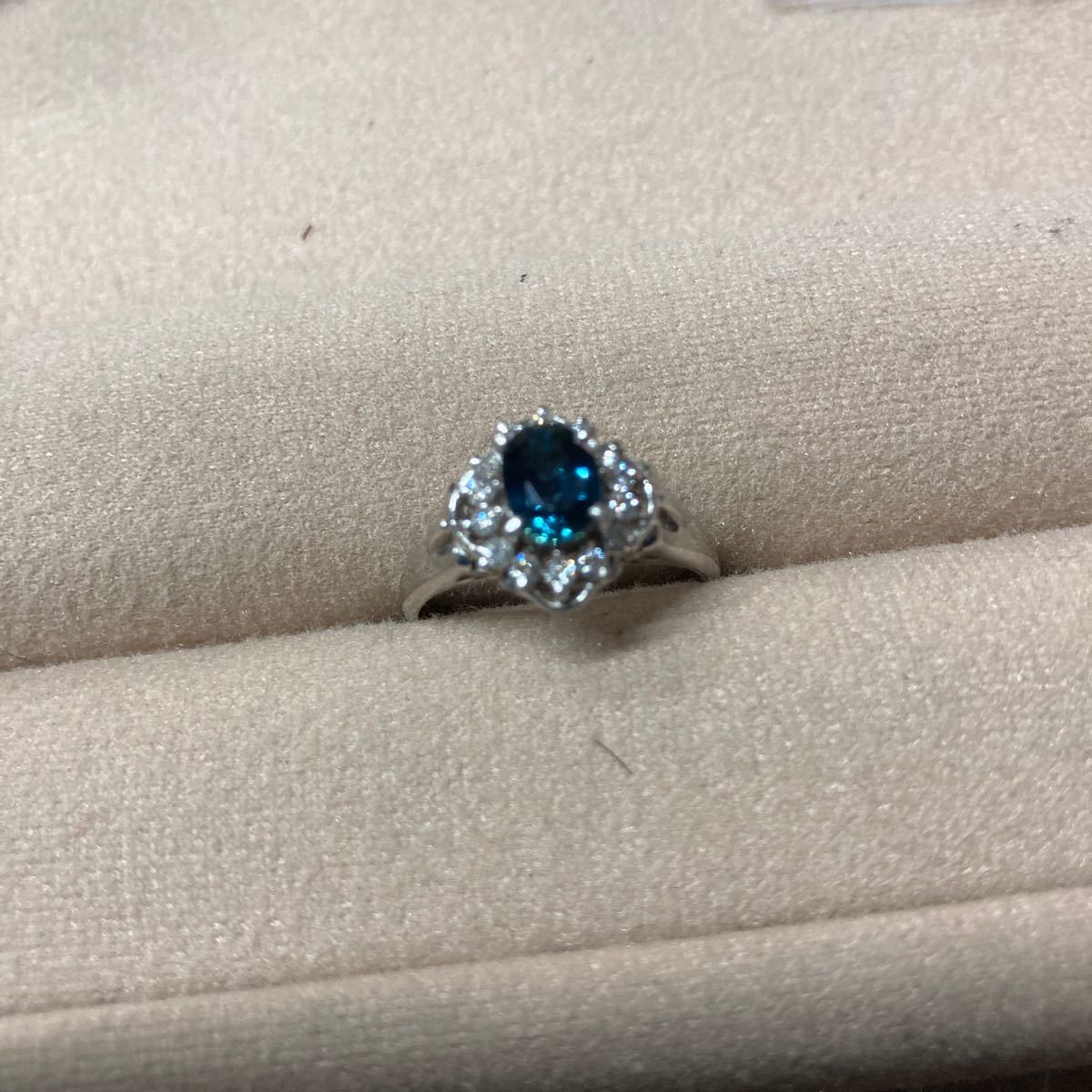 Pt900 三越 1.17ct サファイア ダイヤモンドリング 指輪 | tspea.org