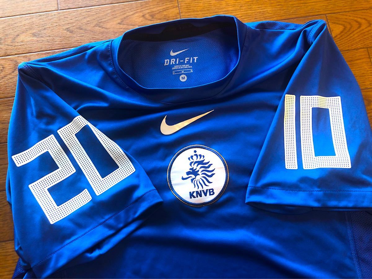 ナイキ | NIKE | 美品 | サッカー | トレーニングシャツ | オランダオフィシャル | 青 | M | ワールドカップ