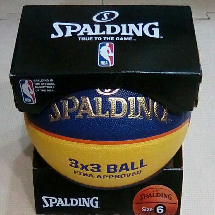 新品 完売 箱付き「SPALDING 3X3 BALL TF-33 FIBA APPROVED」バスケットボール サイズ6号 ウエイト7号 人工皮革製 検)molten MIKASA wilson_画像1