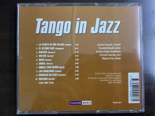 グスタボ・ベルガリ Gustavo Bergalli / Tango in Jazz 輸入盤 7330081000075 アルゼンチン・ジャズ_画像2