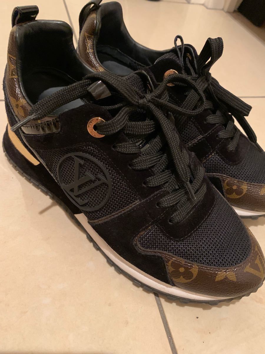 LOUIS VUITTON ランアウェイラインスニーカー 35ハーフ レディース