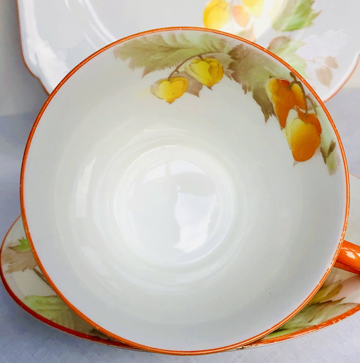 超美品、シェリー、ハンドペイント、リージェントシェイプ「クロッカス