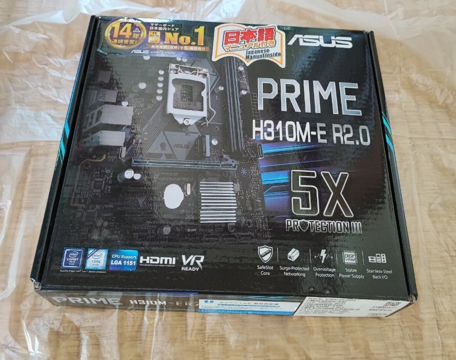 マザーボード ASUS PRIME H310M + Core i5 9400F-