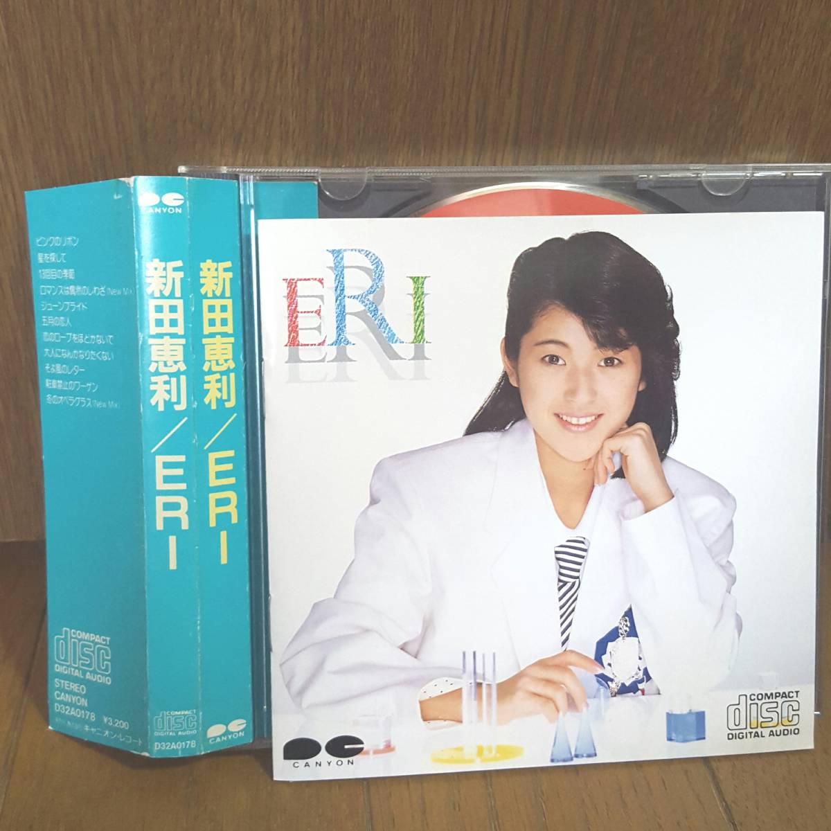 1986年盤CD 新田恵利 ERI /冬のオペラグラス ピンクのリボン 星を探して 五月の恋人/ おニャン子クラブ 後藤次利 高橋研 佐藤準 山川恵津子_画像1