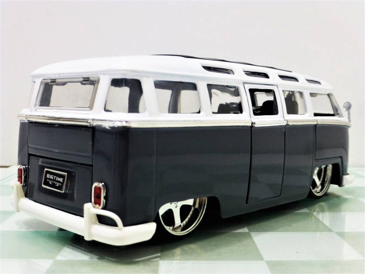 ■JADA TOYS 1/24 1962 VW BUS GRAY■フォルクスワーゲン バス_画像3