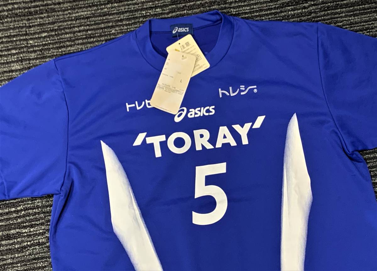 2010-11 V・プレミアリーグ TORAY 東レアローズ 女子 バレーボール部 #5 木村沙織 SAORI asics アシックス 別注 Tシャツ/全日本・日本代表_画像2