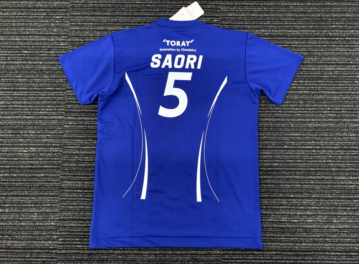 2010-11 V・プレミアリーグ TORAY 東レアローズ 女子 バレーボール部 #5 木村沙織 SAORI asics アシックス 別注 Tシャツ／全日本・日本代表_画像4