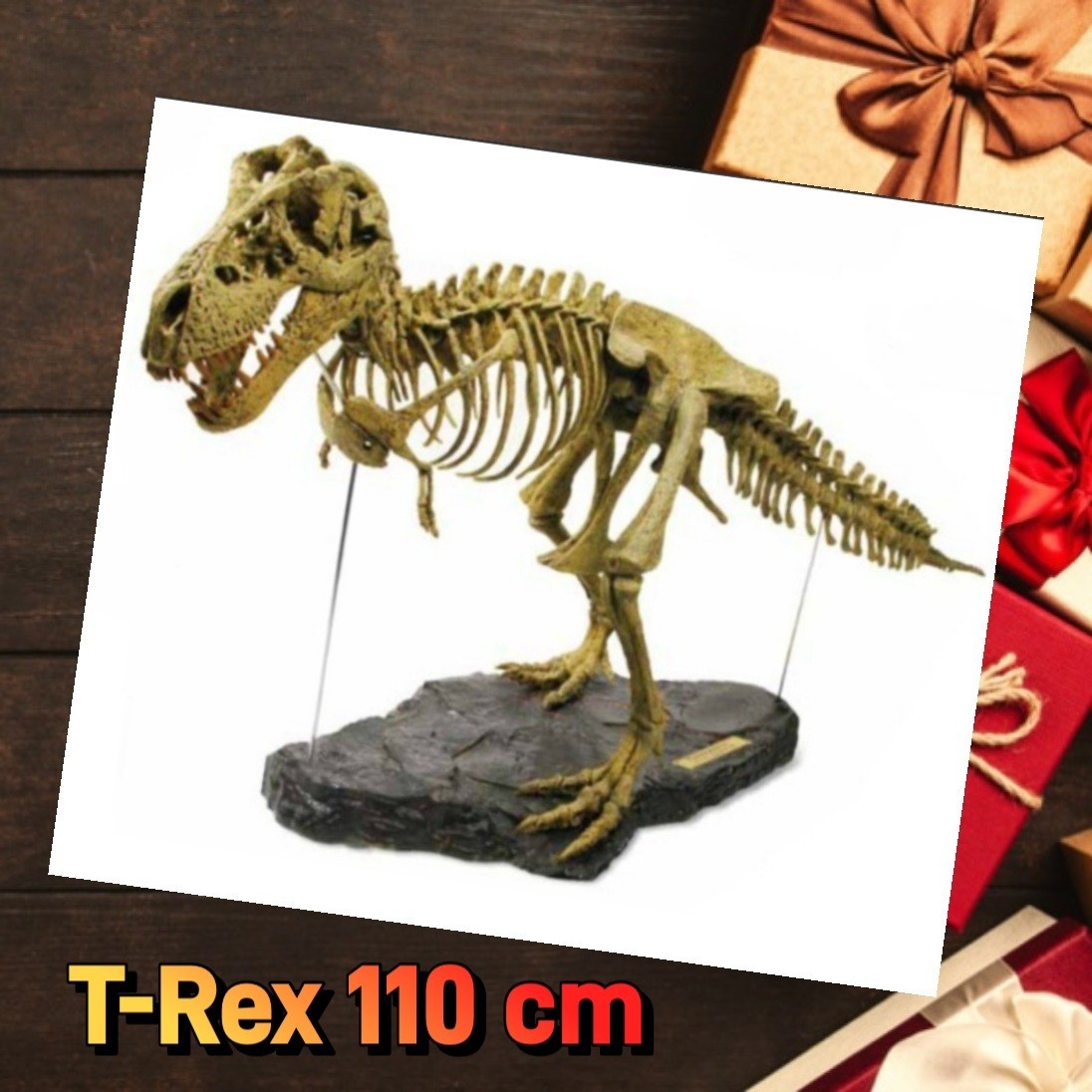 希少未使用◎GEOWORLD T-REX skeleton 1/10スケール 全長110 54ピース 立体パズル ティラノサウルス