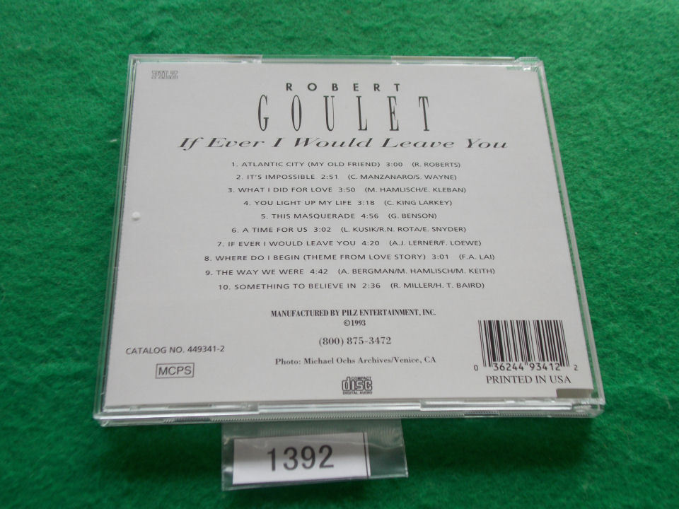 CD／Robert Goulet／If I Ever Would Leave You／ロバート・グーレ／イフ・エヴァー・アイ・ウッド・リーヴ・ユー／管1392_画像3