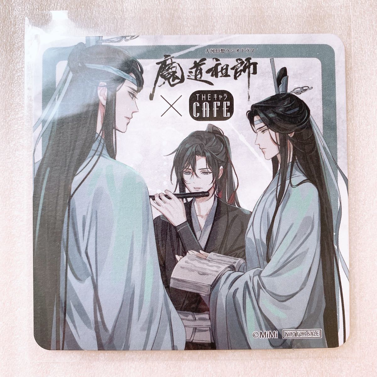 魔道祖師 カフェ コースター 缶バッジ 特典 THEキャラSHOP