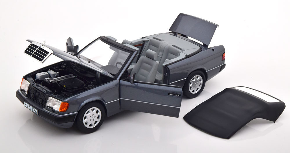 norev 1/18 Mercedes Benz 300 CE Convertible 1992　pearl grey　メルセデスベンツ　ノレブ　ディーラー特注品_画像3