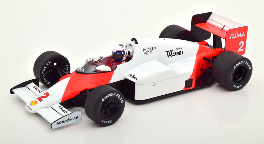 Modelcar Group 1/18 McLaren MP4/2B #2 Winner GP Monaco World Champion 1985 Prost MCG　デカール付