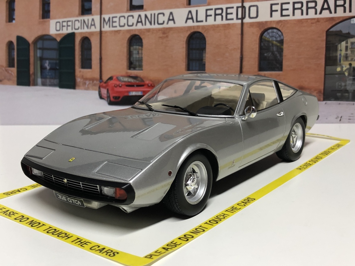 セール品 KK scale 1/18 Ferrari 365 GTC/4 1971 シルバー ダイキャスト製 フェラーリ